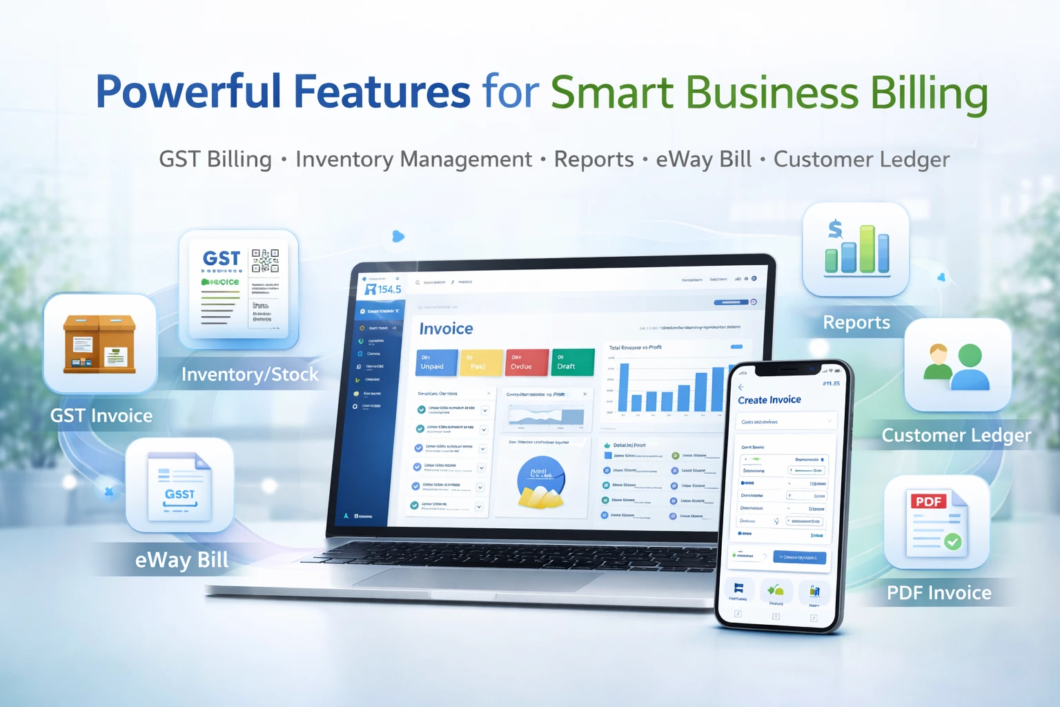 GST billing software with WhatsApp integration